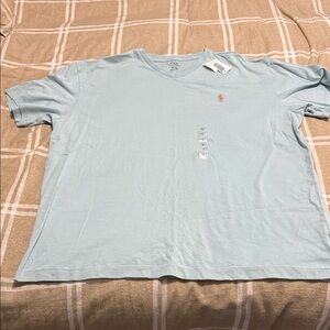 Polo by Ralph Lauren Sky Blue V-Neck Tee